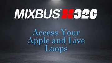 Access 3rd Party Loops in Mixbus32c V8