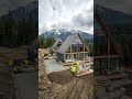 Amazing A-Frame Cabin Construction Timelapse | Mountain Dream Home 🏔️🏡 #Shorts #YouTubeShorts