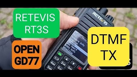 RT3S - OPENGD77 Firmware - Outdoors GB3WR