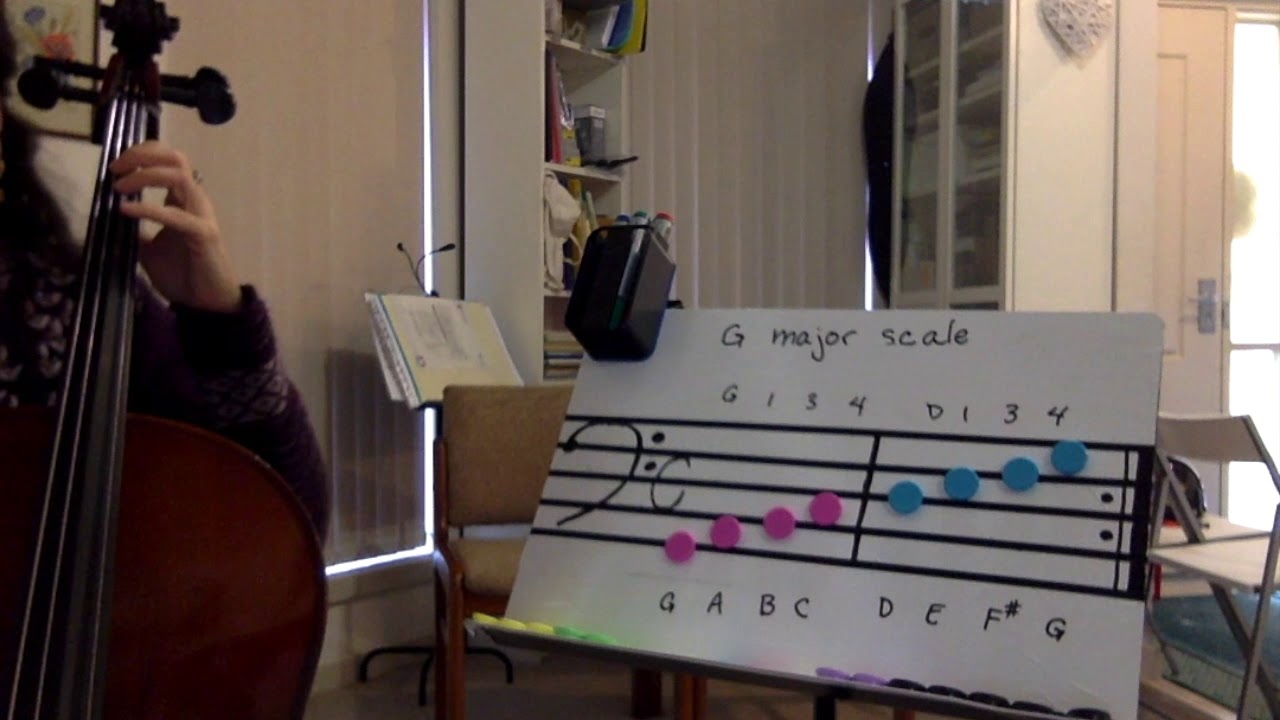 cello scales - practice in Rita's music room - YouTube