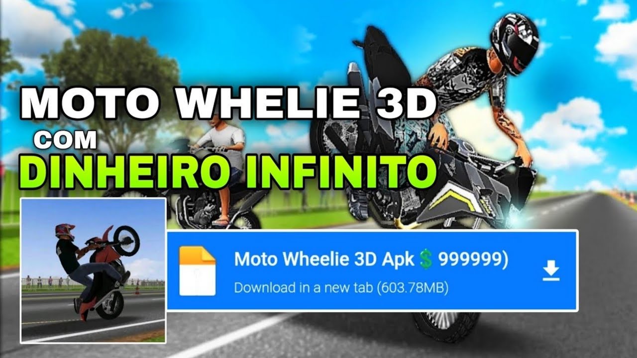 MOTO WHEELIE 3D Com DINHEIRO INFINITO VERSÃO 0.94 - DOWNLOAD ATUALIZADO ...