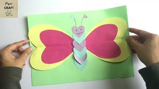 Papillon papier simple pour enfant || Idées diy travaux manuel