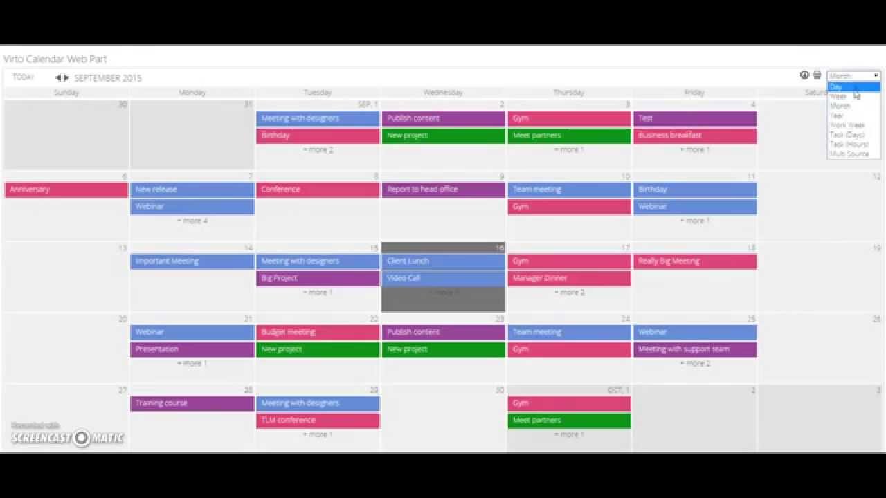 Sharepoint Gantt Chart Calendar