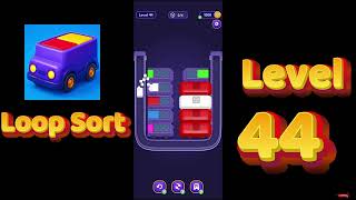 Loop Sort Level 44 Walkthrough 🚚🧩 | Truck Puzzle Game | Solutionguruji