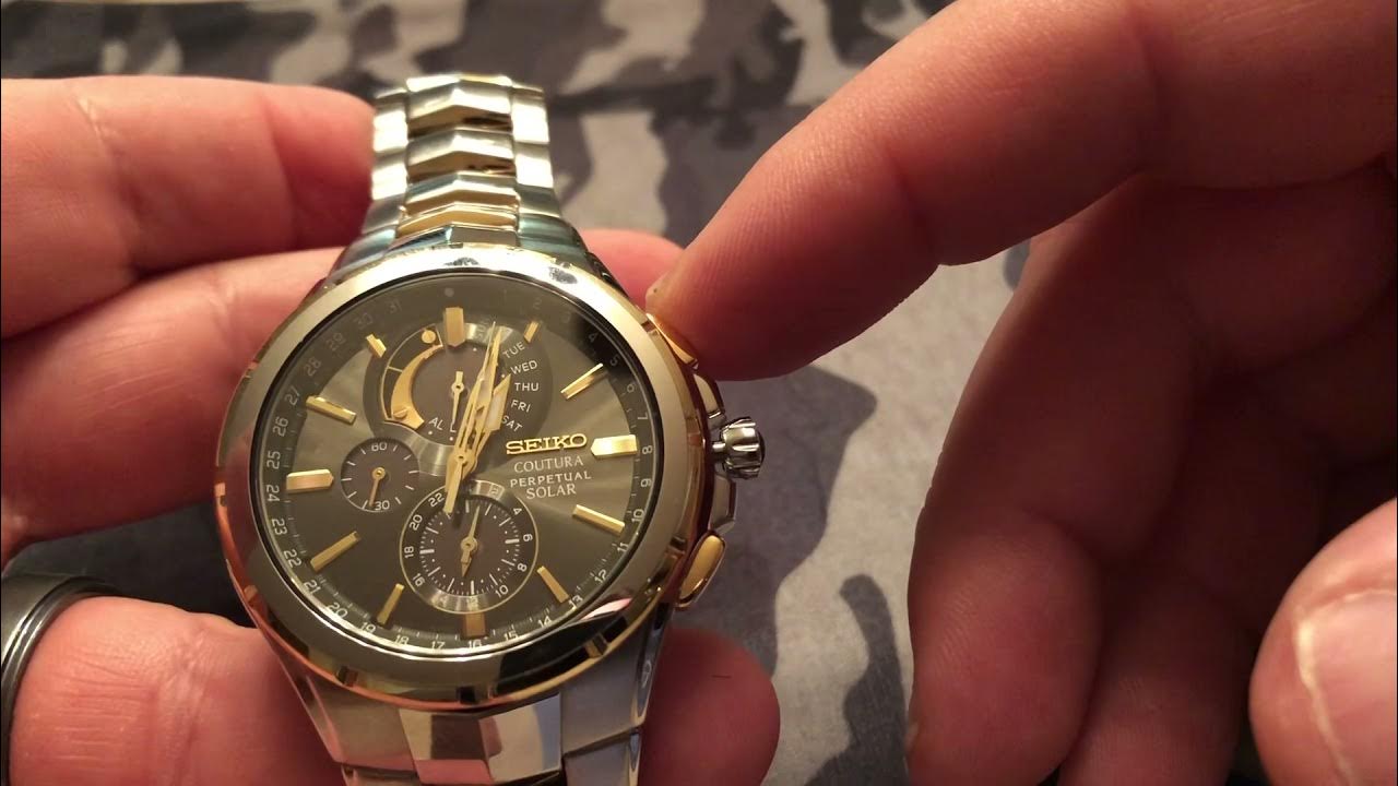 SEIKO V198 PERPETUAL SOLAR - YouTube