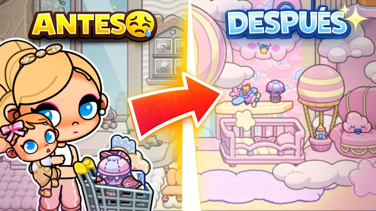 COMPRAMOS Y DECORAMOS LA HABITACIÓN DE MI BEBÉ EN SOLO 3 HORAS 😱🍼 #avatarworld #barbie 