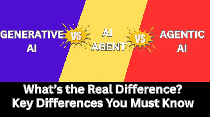 Generative AI vs AI Agent vs Agentic AI Explained | Key Differences You Must Know