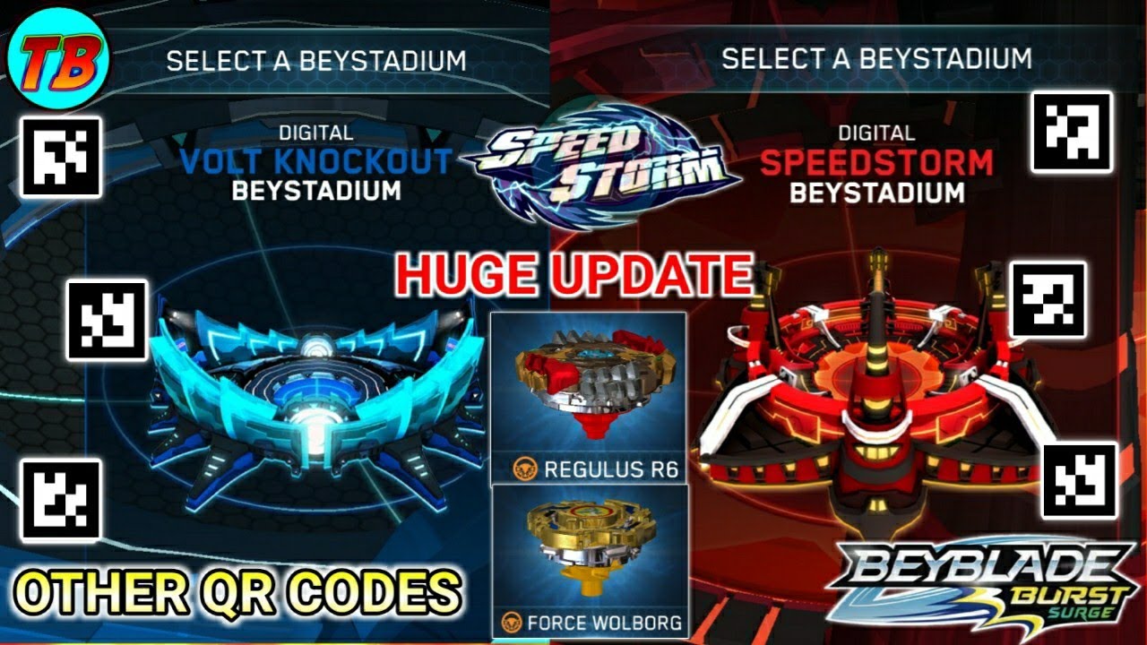 Huge Update New Stadium Game Play Other Qr Codes Beyblade Burst Surge Youtube