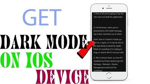 How To Get DarkMode on Safari for iOS Devices