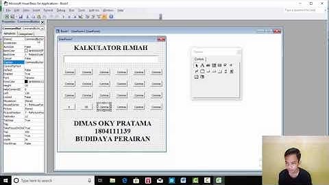 Cara membuat program kalkulator VBA di Microsoft Excel oleh Dimas Oky Pratama (BDP FPK) UNRI 2019