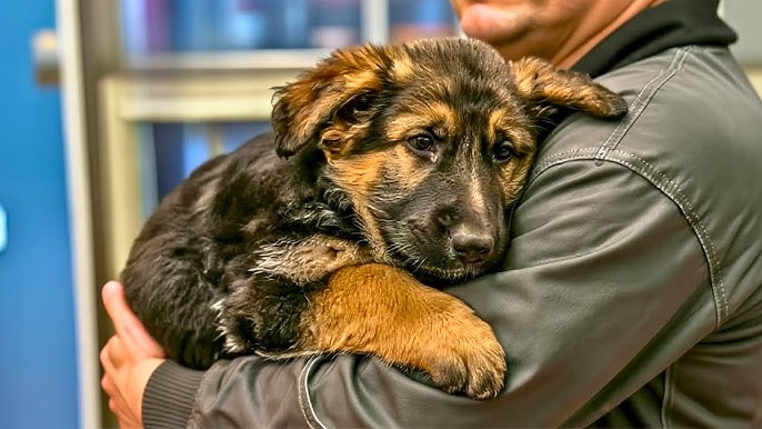 Dying German Shepherd Puppy Hugs Owner Before Being Put Down, Then Vet  Notices Something Strange! - YouTube