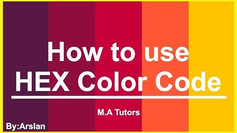 How to use HEX Color Codes in CorelDRAW X8 || How Do HEX Color Codes Work? || HEX Codes solution
