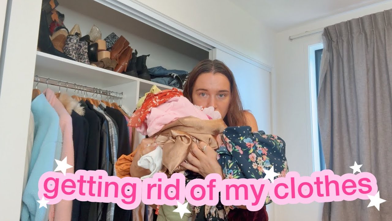 EXTREME CLOSET CLEANOUT! getting rid of my clothes