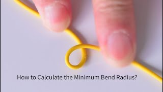 What is the minimum bend radius for fiber optic cables?