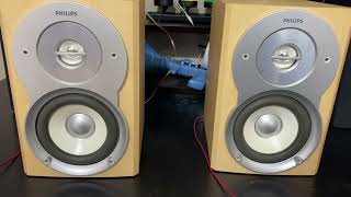 Philips FWB-M530/17 Bookshelf Speaker System Test + Bass Test