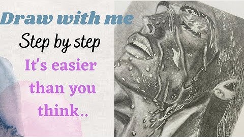 How to draw a wet face | drawing water | easy to follow tutorial