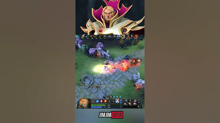 Genius Invoker 1v5 Solo Defend Rampage #dota2 #shorts #invoker #rampage