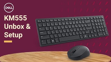 Pak uw Dell Silent Keyboard en Mouse KM555 uit en installeer deze