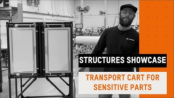 🌟 Transport Cart for Sensitive Parts – Foam-Lined & Towable | Structure showcase