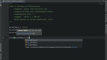Python in One Hour #4 - Strings and Concatenation