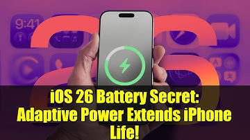 iOS 26 Battery Secret: Adaptive Power Extends iPhone Life!