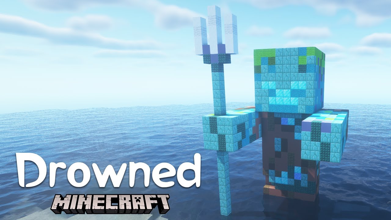Minecraft Drowned How to Build a Drowned (Save me) YouTube