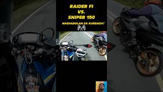 Raider Fi At Sniper 150 Naghabulan Sa Kurbada sniper150 raider150fi