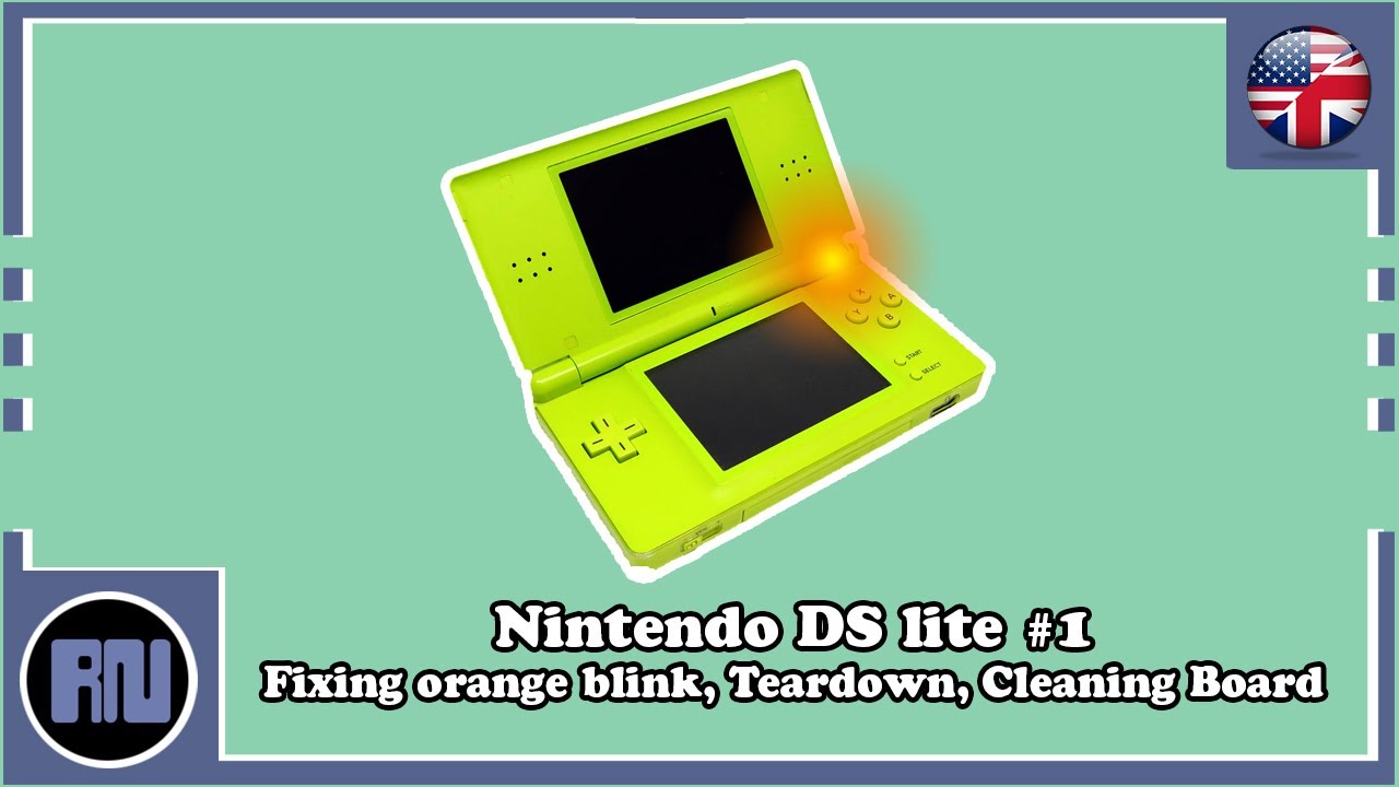 Nintendo DS Lite #1 - Fixing orange blink, Teardown