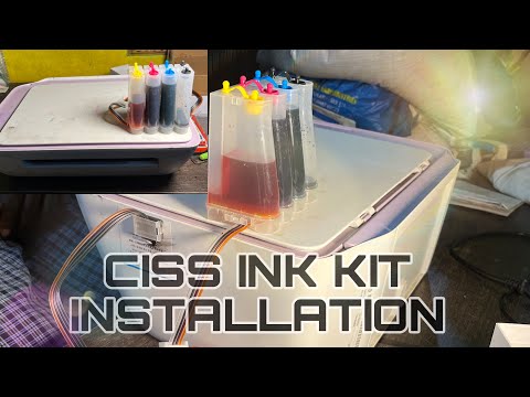 Easy installation | Hp Printer attachment ciss ink tank #printer #ink #hpprinterservice