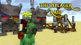MONSTER SCHOOL : THE PILLAGER RAID - Minecraft Animation