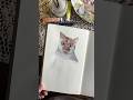 Quick painting before work! #art #workingartist #creativecontentcreator #petportrait #gouache