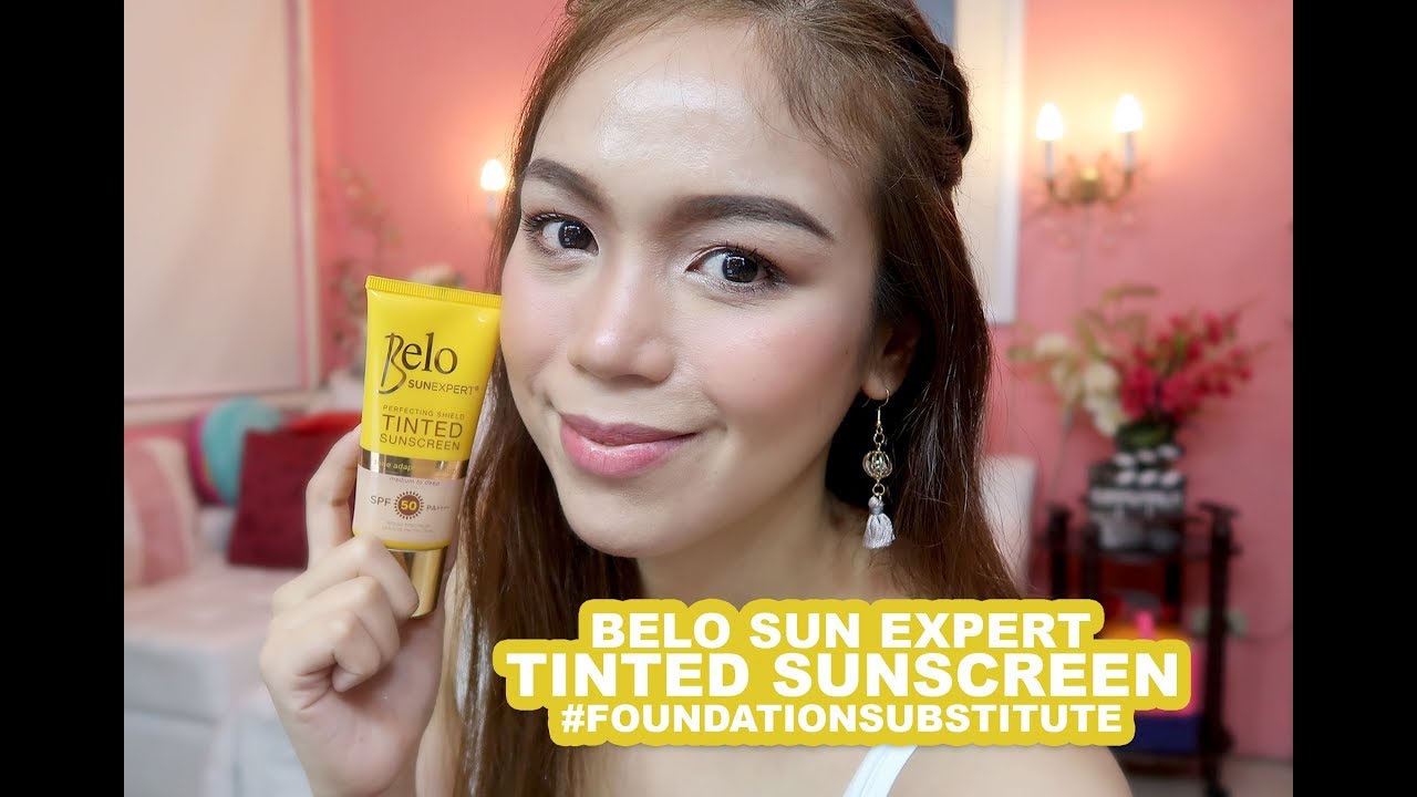 BELO SUN EXPERT TINTED SUNSCREEN REVIEW AND DEMO candyloveart YouTube