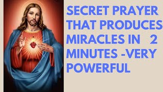 Secret Prayer That Produces Miracles in 2minutes | very powerful