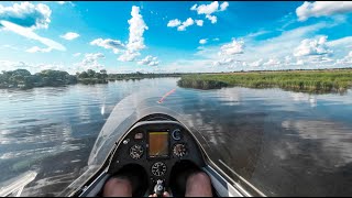 Low Level Crocodile Inspection by Glider  South Africa