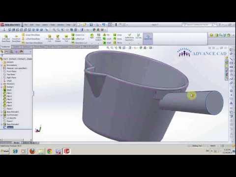 ADVANCE CAD_Hướng dẫn vẽ gáo trong solidworks 2013