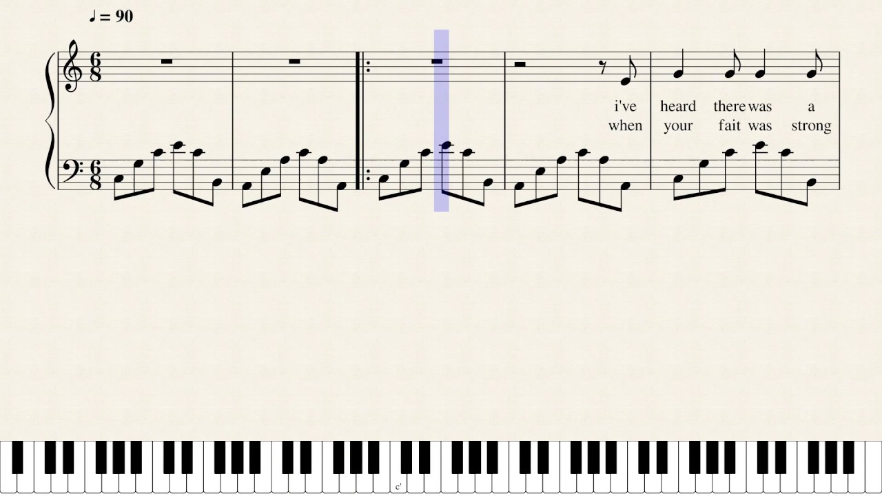 Hallelujah Piano YouTube