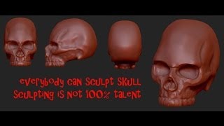 How to make skull in ZBrush
