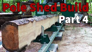Pole Shed Build Part 4  Harvesting and Milling Wavy Edge Siding