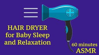 One Hour White Noise - Hair Dryer for Baby Relaxation and Sleep