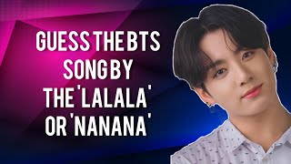 [BTS QUIZ] Guess the BTS song by the 'lalala' or 'nanana'~ Resimi