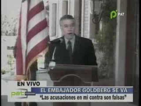 BOLIVIA - EMBAJADOR US SE DESPIDE DE BOLIVIA