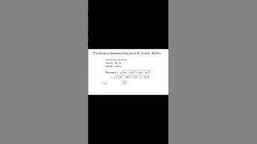 The distance between the point M,-N and –M,N is.