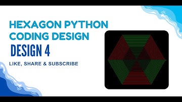 Design 4: Stunning Hexagon Python Turtle Design | Easy & Satisfying Geometric Art 🛑🐍
