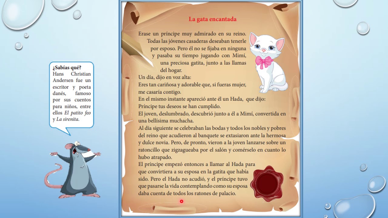 Idea principal del cuento - YouTube