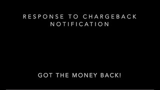 Chargeback Notification Response | First Data | Clover | Business Track