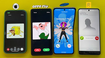 Outgoing + Incoming Call & Social Networking on OPPO N2 flip+Samsung Z Flip 3 | iPhone 11+Realme C67