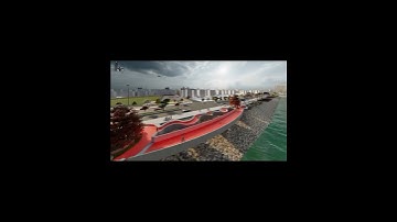 Pedestrian Walkway walkthrough Animation #architecture #architecturevisualization #lumion #shorts