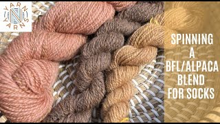 Spinning for socks using a BFL/Alpaca blend yarn - Joining @mywoolmitten spin for socks - Part Two