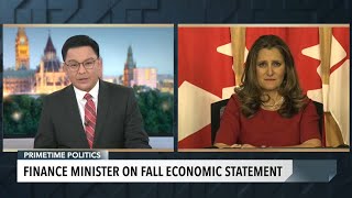 2023 fall economic statement: One-on-one with Finance Minister and Deputy PM Chrystia Freeland