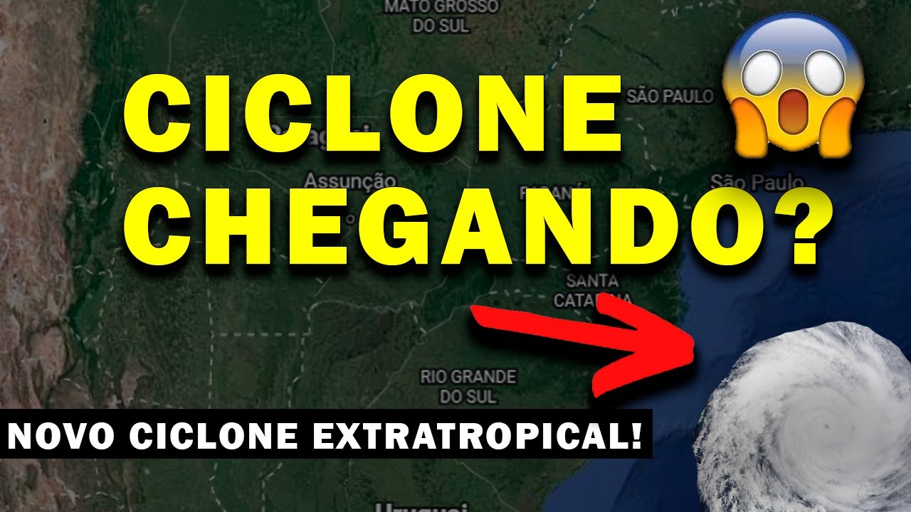 URGENTE! CICLONE EXTRATROPICAL EM FORMAÇÃO NA REGIÃO SUL - RIO GRANDE DO SUL - CICLONE 2023